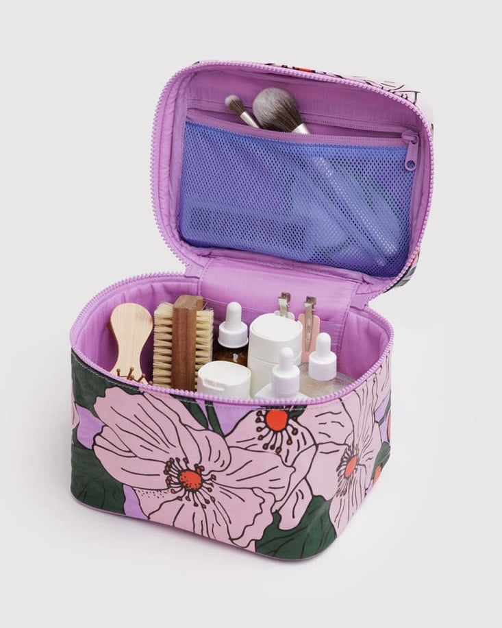 Baggu | Large Cosmetic Case | Pink Poppy