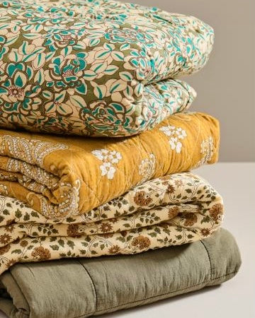 Ib Laursen | Quilt | Mustard with Paisley