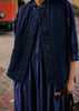 Toast | Stripe Poplin Shirt Dress | Royal Blue