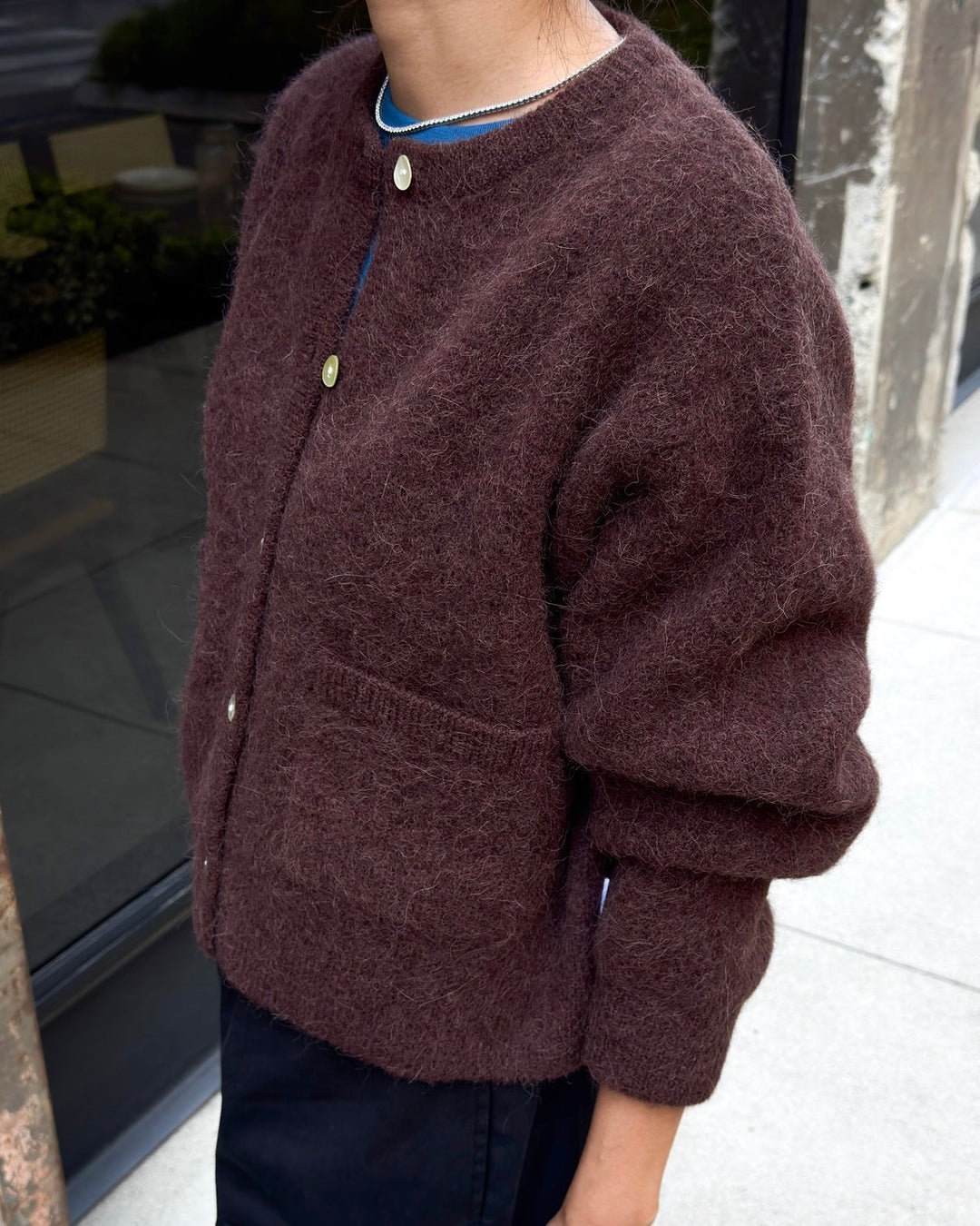 Le Bon Shoppe | Amélie Alpaca Cardigan | Chocolate