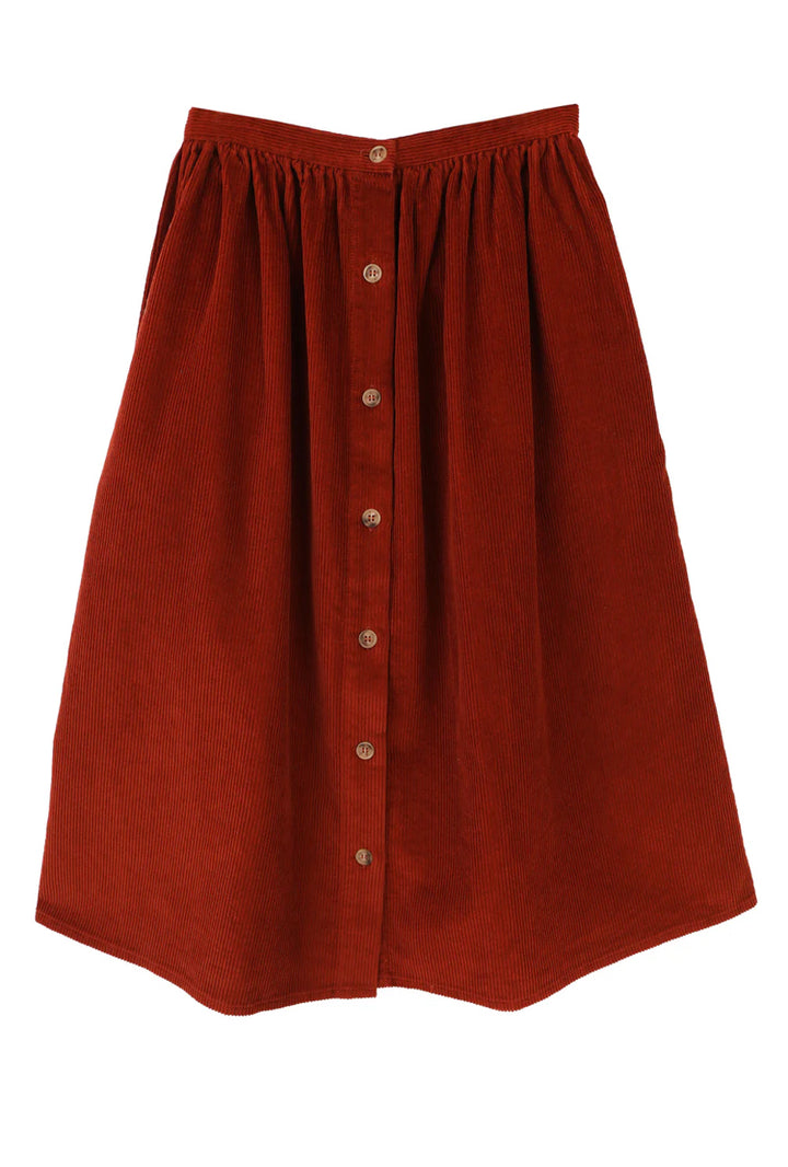 LF Markey | Isaac Midi Skirt | Rust