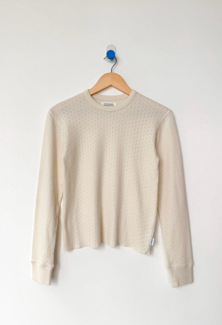 Le Bon Shoppe | Pointelle Fundamental Tee | Naturel (Pre Order)