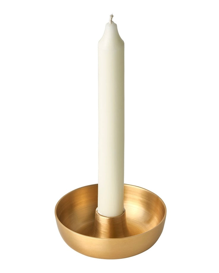 Fog Linen | Brass Candle Holder