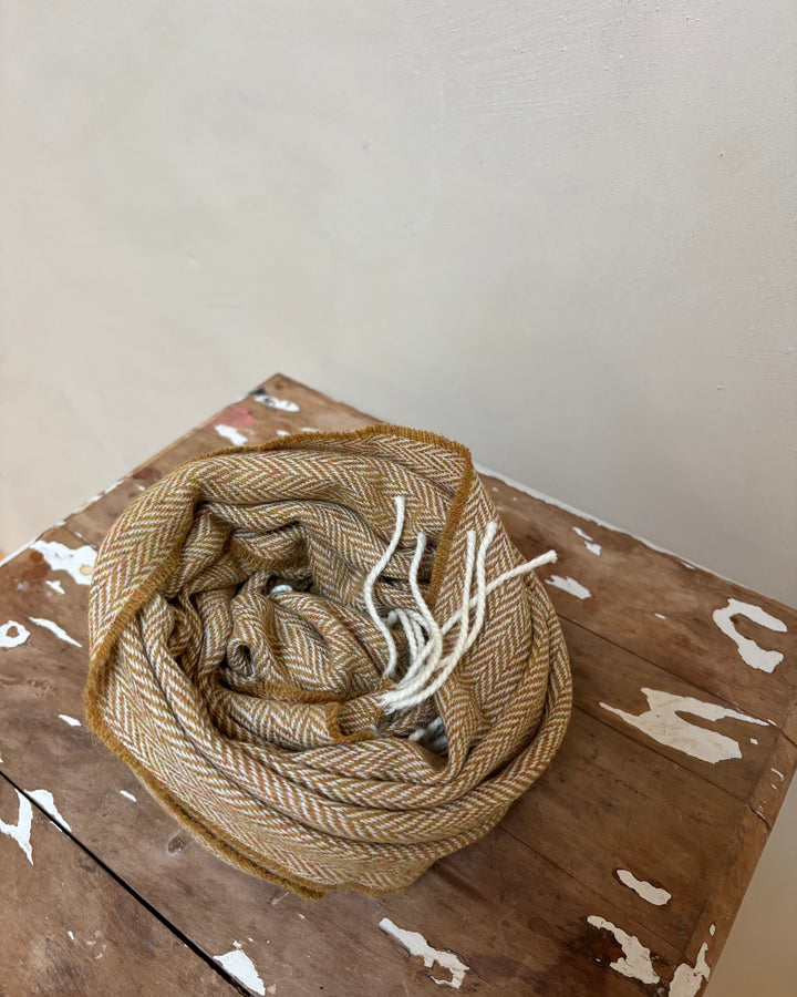 McNutt | Unisex Lambswool Scarf | Mead Herringbone