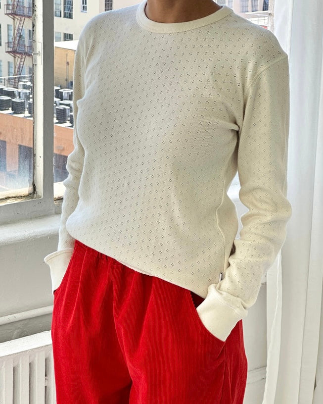 Le Bon Shoppe | Pointelle Fundamental Tee | Naturel (Pre Order)