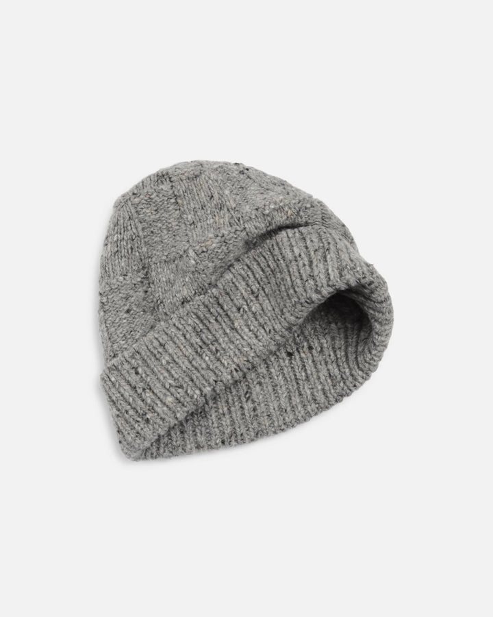 YMC | Donegal Waffle Beanie | Grey or Navy