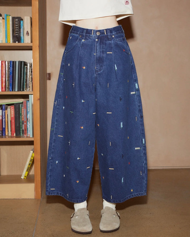 LF Markey | Mason Jeans | Puzzle Embroidery