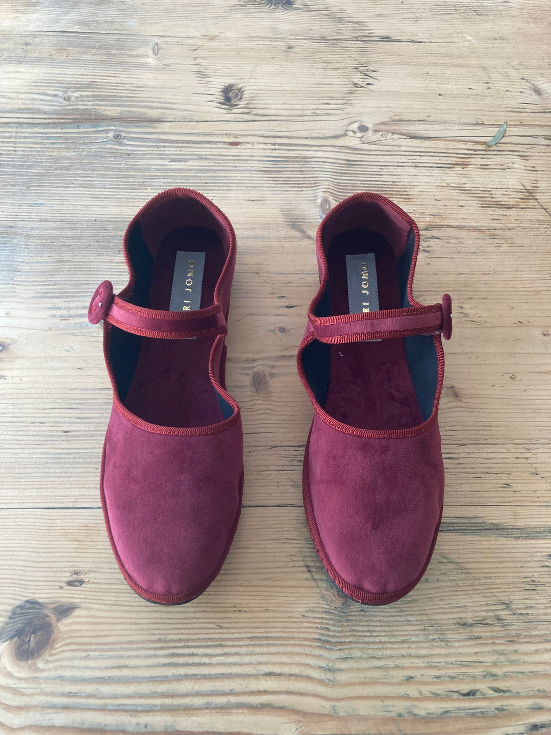 Yori Jomo | Mary Jane Flats | Burgundy