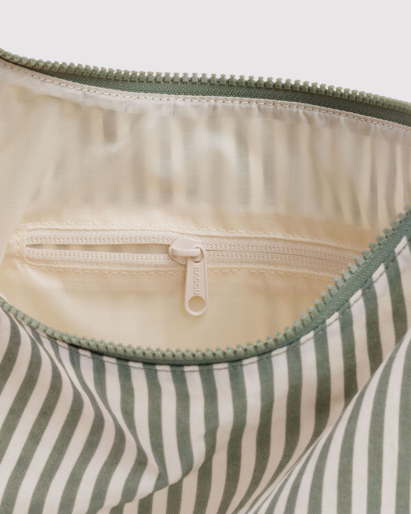 Baggu | Nylon Shoulder Bag | Sage Stripe
