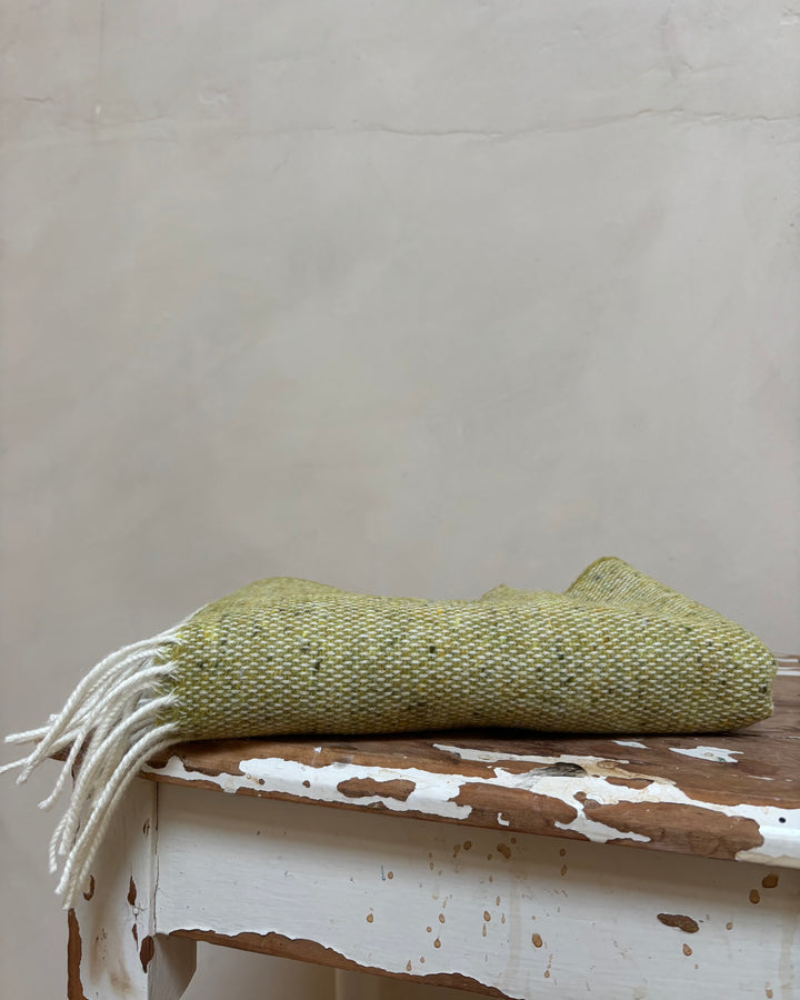 McNutt | Unisex Lambswool Tweed Scarf | Citrus