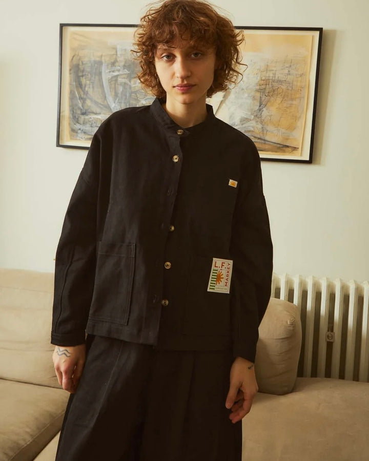 LF Markey | Wide Chore Coat | Black