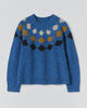 Toast | Donegal Diamond Yoke Sweater | Blue Multi