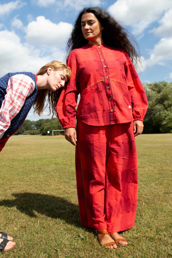 LF Markey | Eamon Trousers | Red Gingham