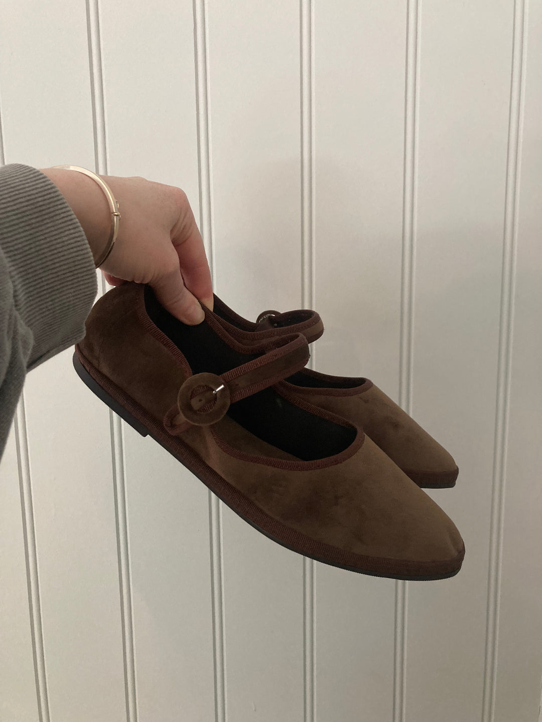 Yori Jomo | Mary Jane Flats | Chocolate