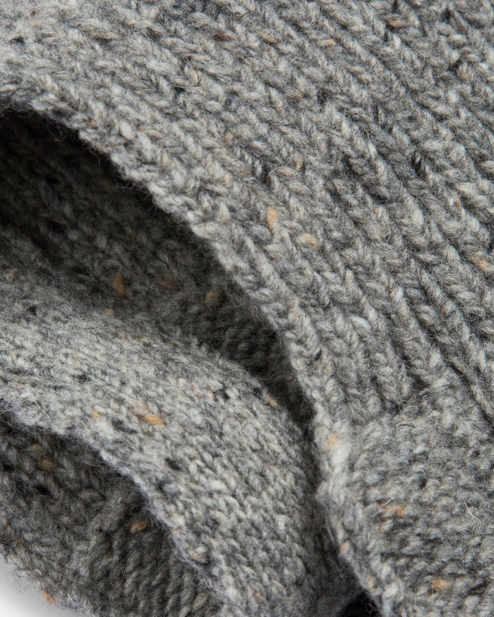 YMC | Donegal Waffle Slot Scarf | Grey or Navy