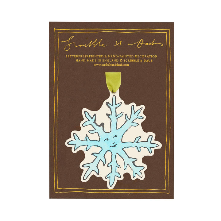 Scribble & Daub | Snowflake Christmas decoration