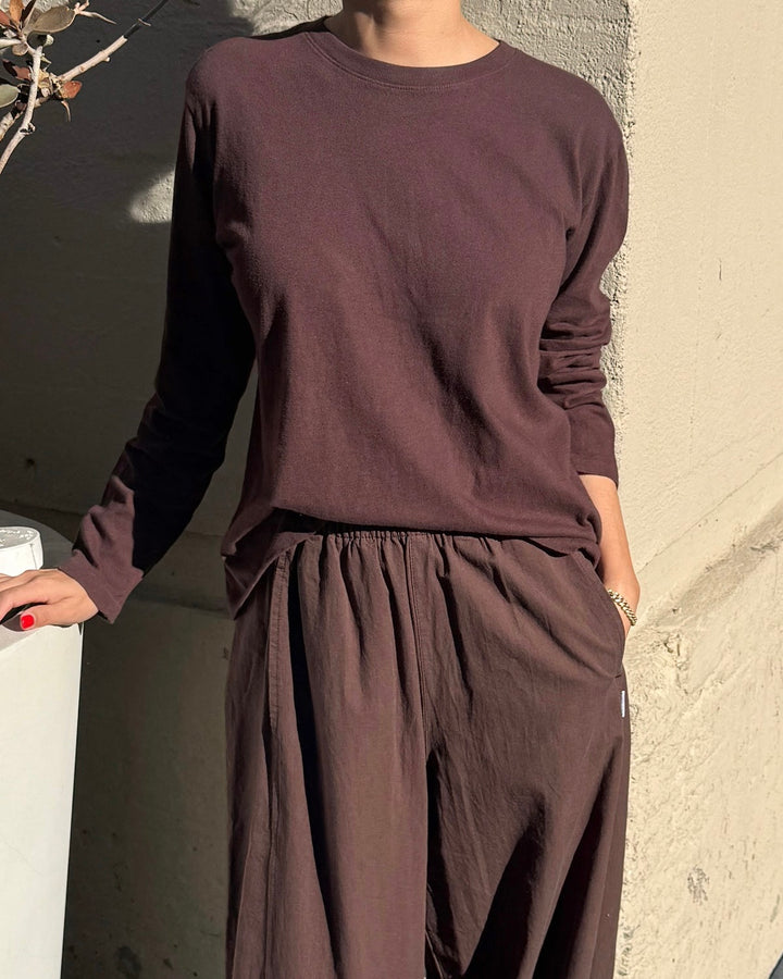 Le Bon Shoppe | Foundation long sleeve tee | Dark Cacao