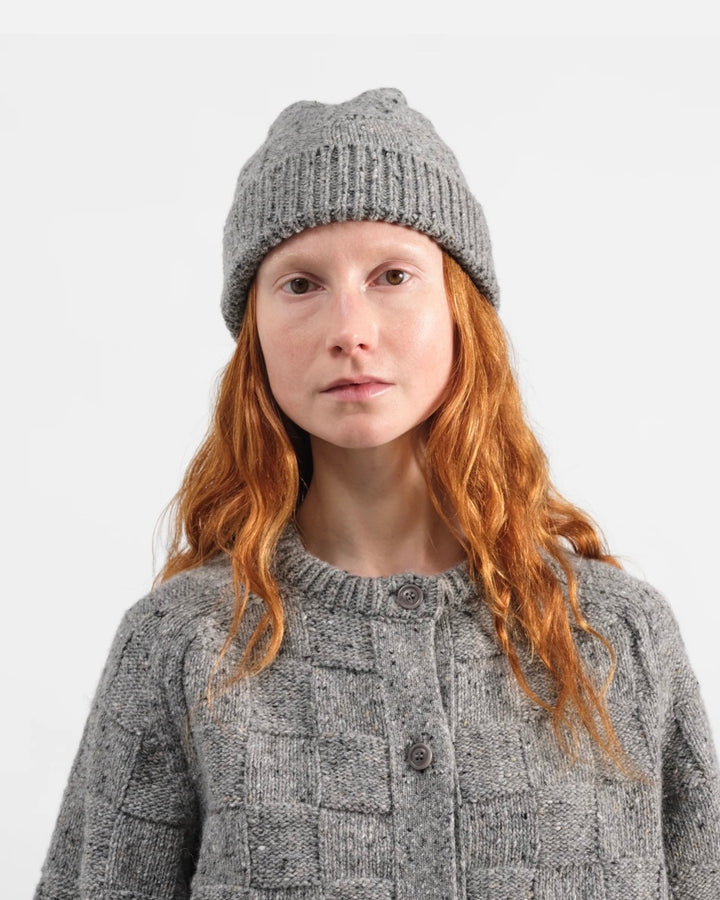 YMC | Donegal Waffle Beanie | Grey or Navy