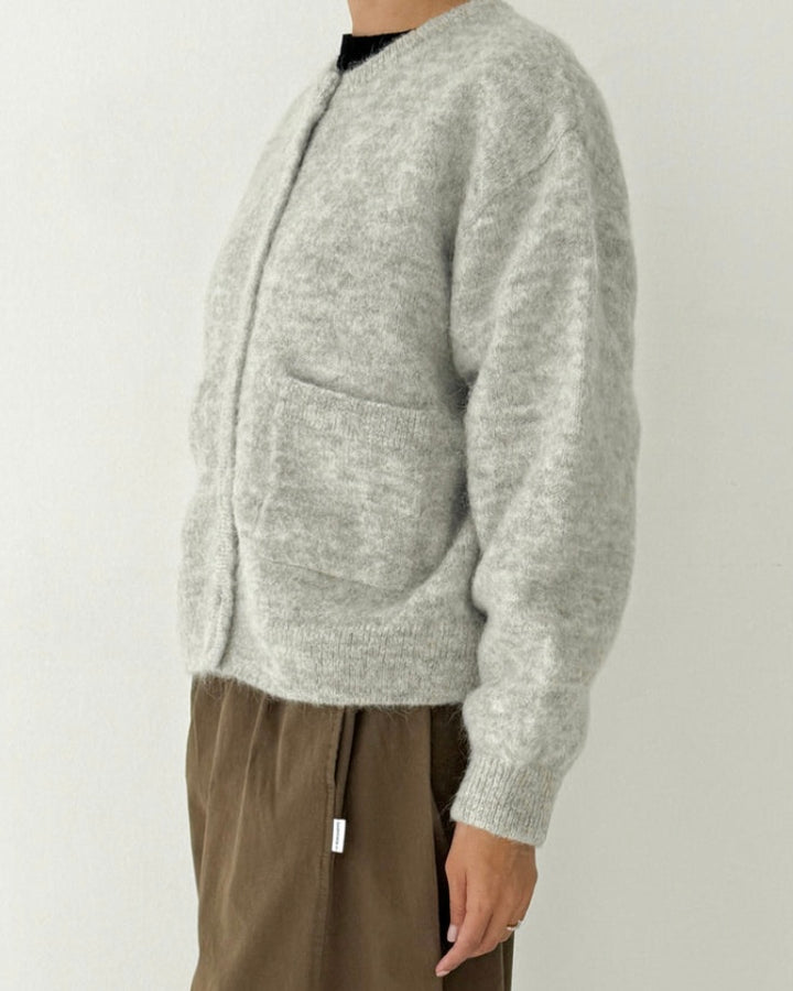 Le Bon Shoppe | Amélie Alpaca Cardigan | Light Grey