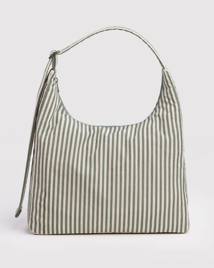 Baggu | Nylon Shoulder Bag | Sage Stripe