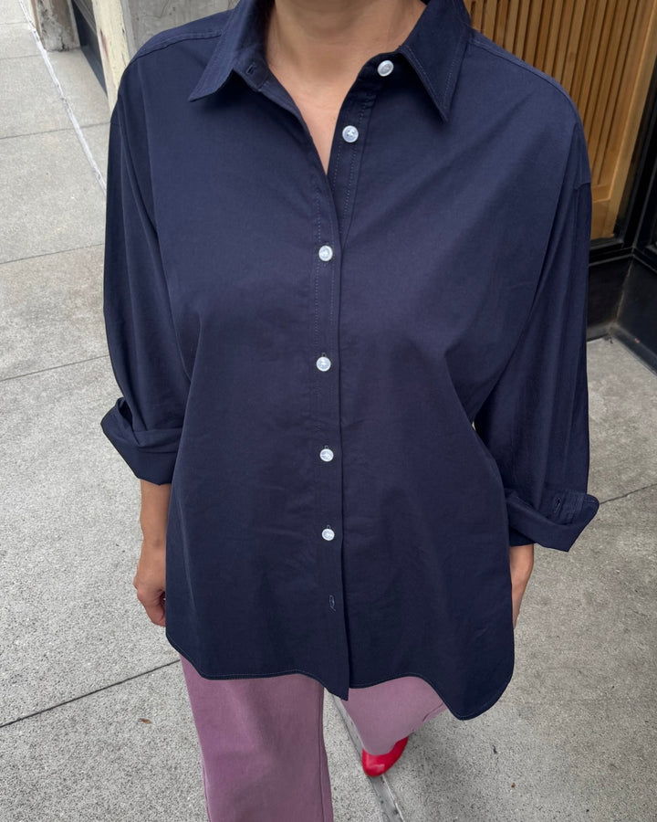 Le Bon Shoppe | Lightweight Owen shirt | Navy
