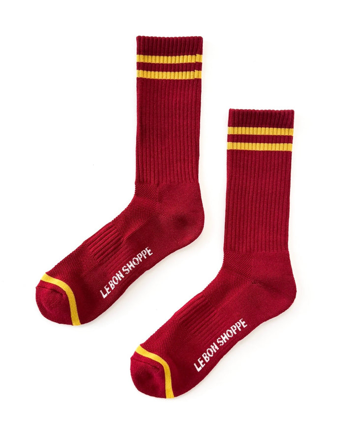 Le Bon Shoppe | Extended Boyfriend Socks | Cardinal