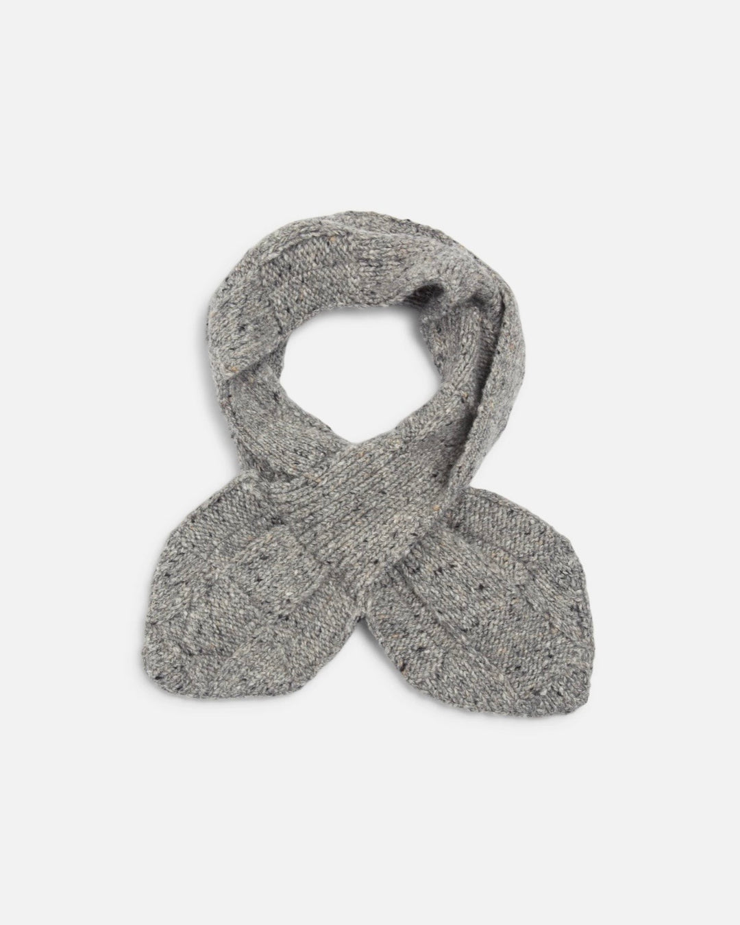 YMC | Donegal Waffle Slot Scarf | Grey or Navy