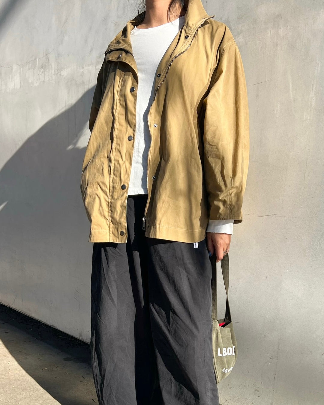 Le Bon Shoppe | Blair Waxed jacket | Khaki