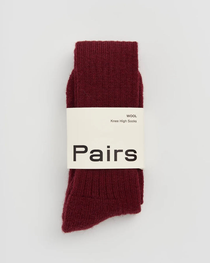 Pairs | Knee High Socks | Dark Plum