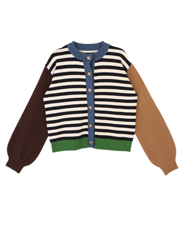 LF Markey | Eval Cardigan | Cornwall stripe