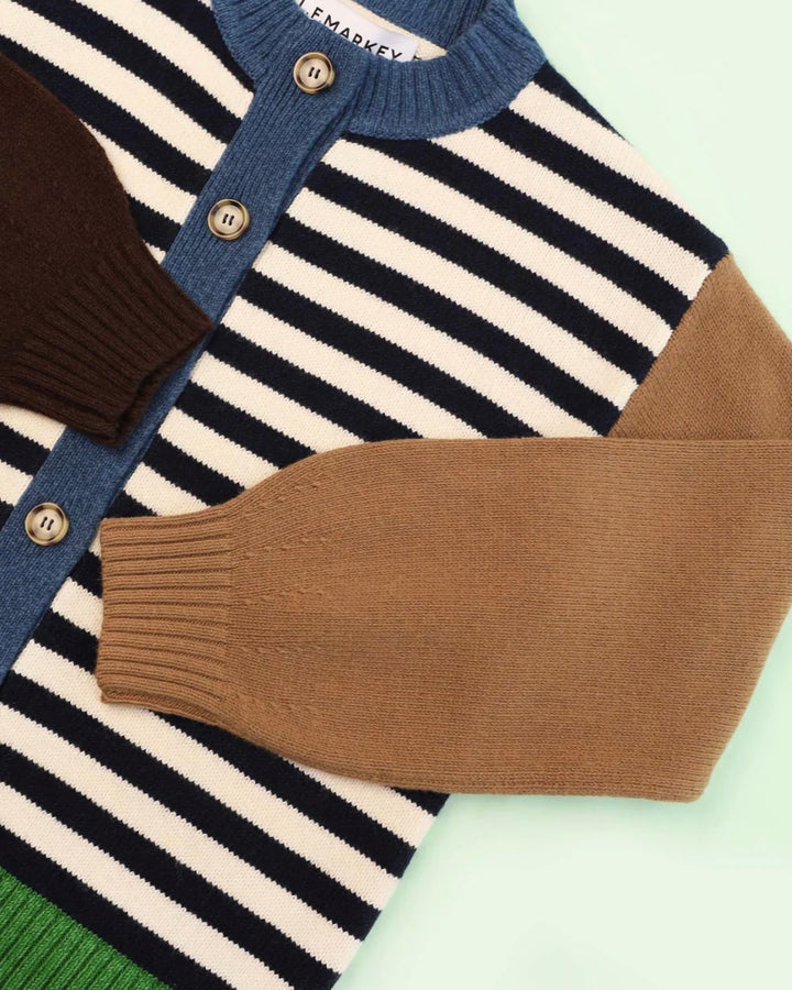 LF Markey | Eval Cardigan | Cornwall stripe