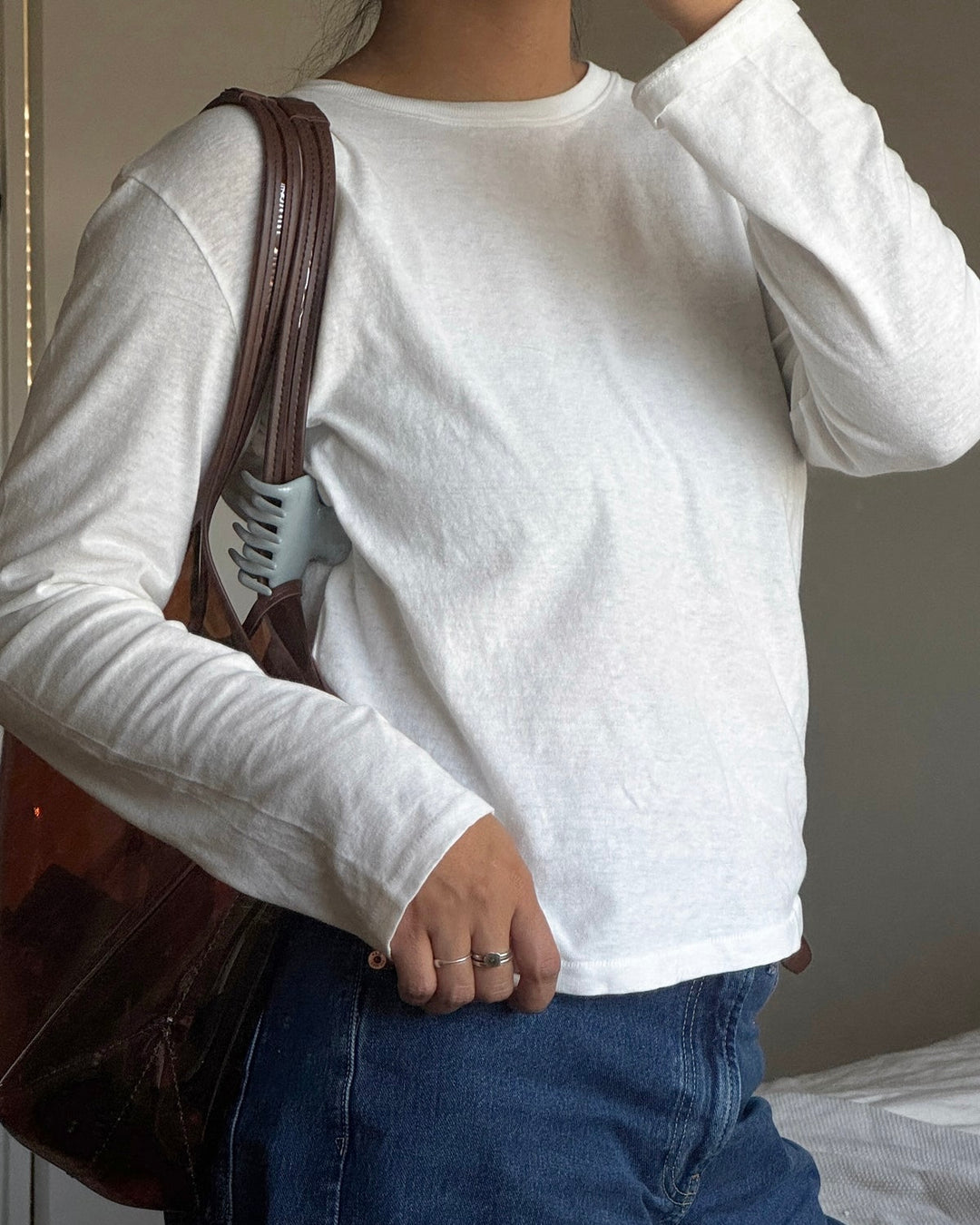 Le Bon Shoppe | Foundation long sleeve tee | White