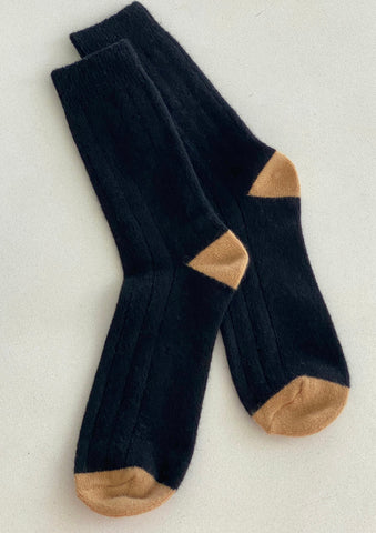Le Bon Shoppe | Extended Cashmere classic sock | Black
