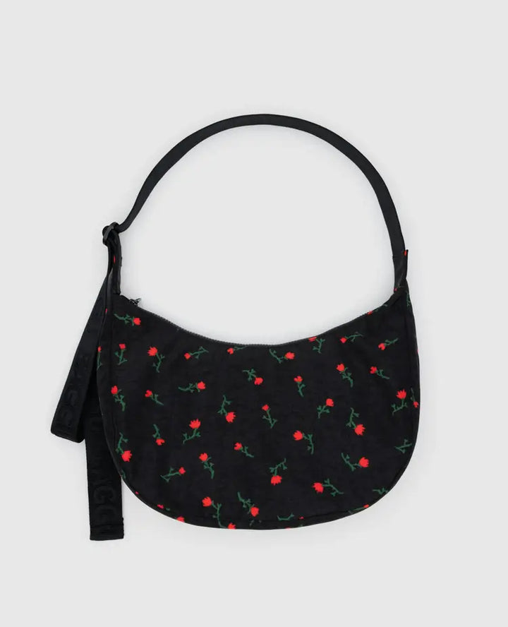 Baggu | Medium Crescent Nylon bag | Painted Wildflower
