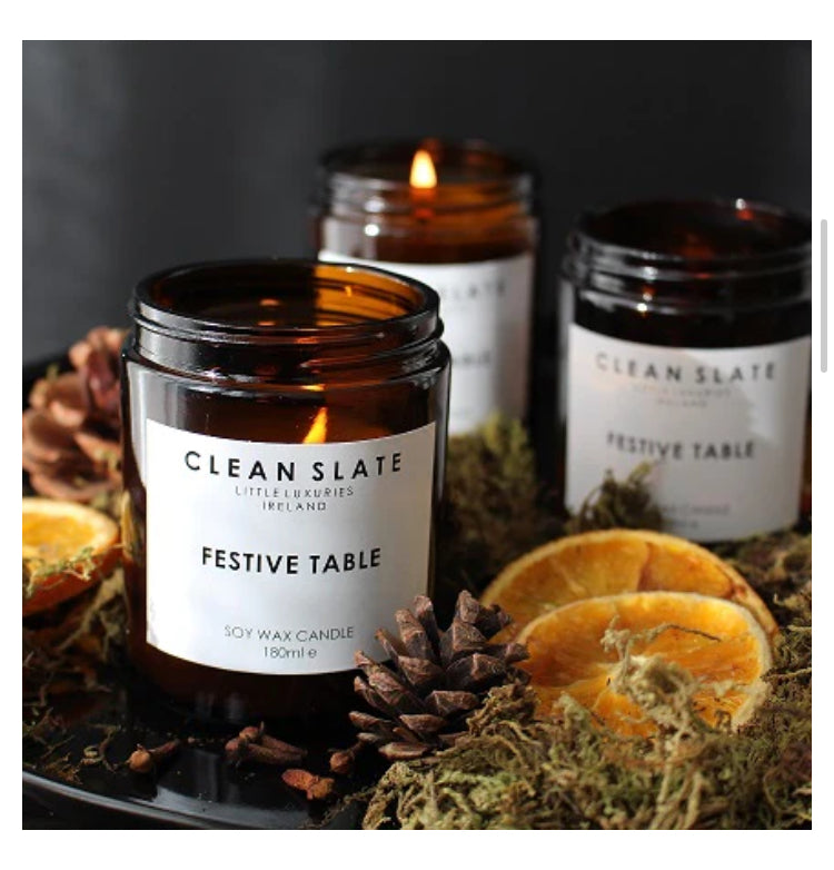 Clean Slate | Soy Wax Candle | Festive Table - Scout Dublin