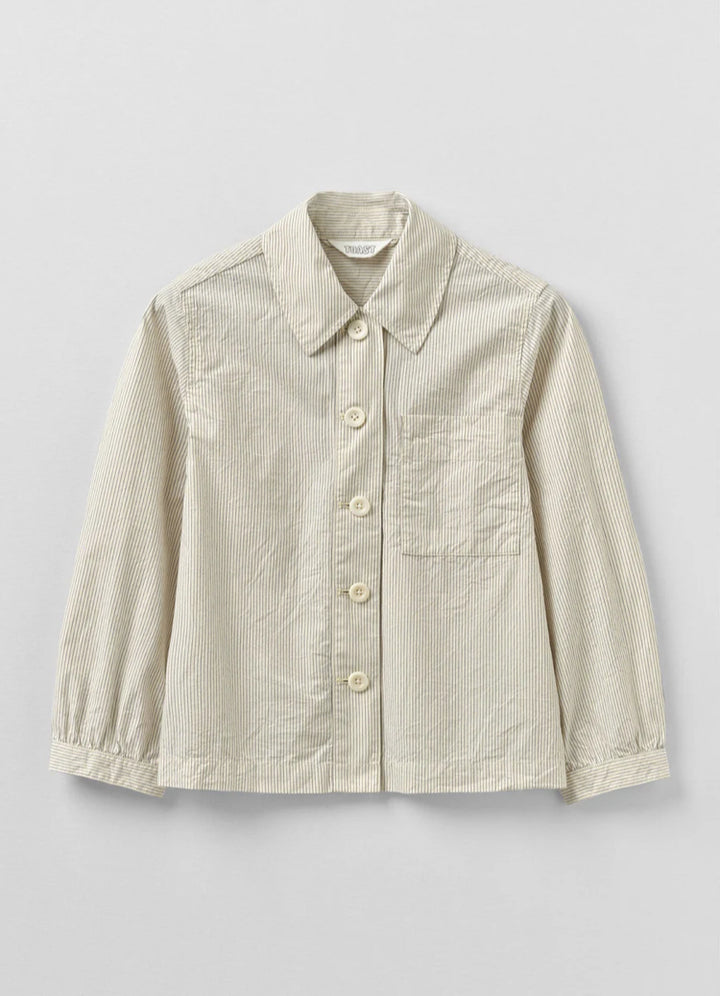 Toast | Baya patch pocket stripe shirt | Sunwashed Blue