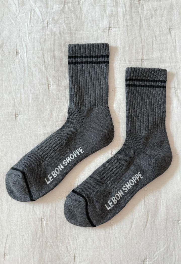 Le Bon Shoppe | Boyfriend Socks | Charcoal