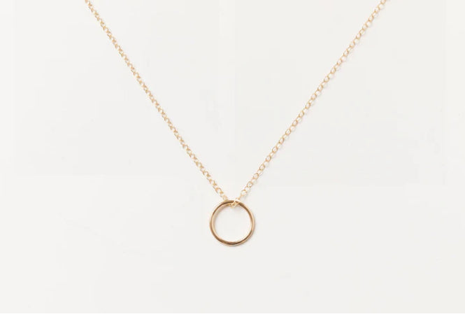 Sheena Marshall | Sol Circle Pendant Necklace | Gold Fill