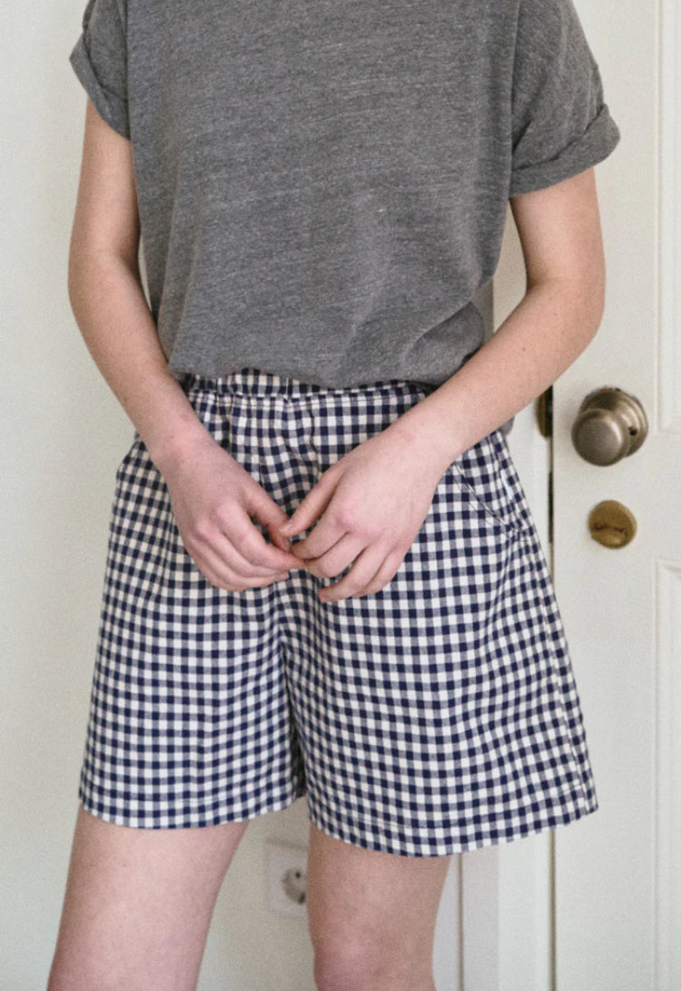 Le Bon Shoppe | City Shorts | Navy Gingham