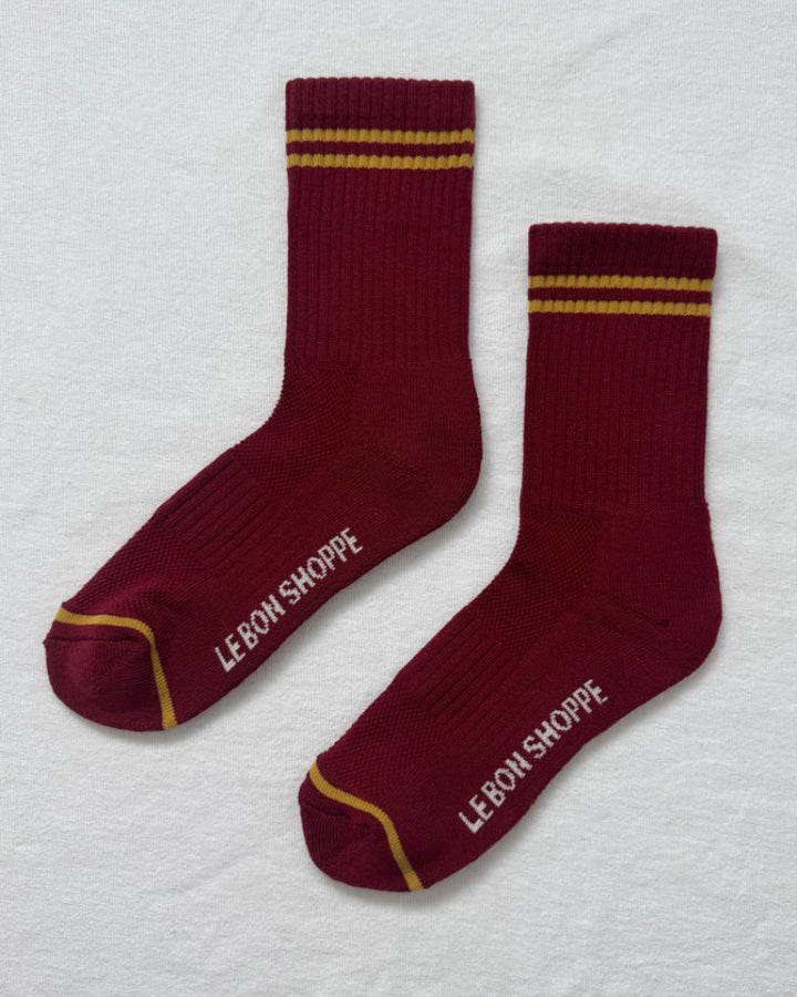 Le Bon Shoppe | Boyfriend Socks | Cardinal