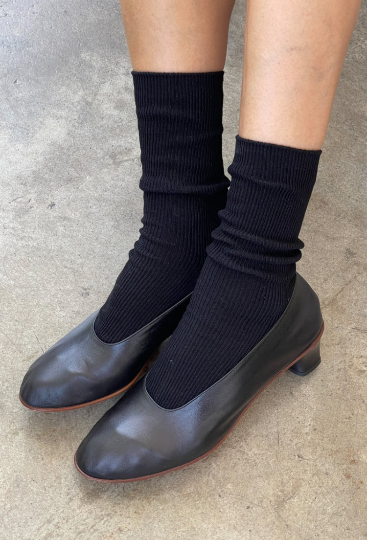 Le Bon Shoppe | Crisp Step Socks | Black