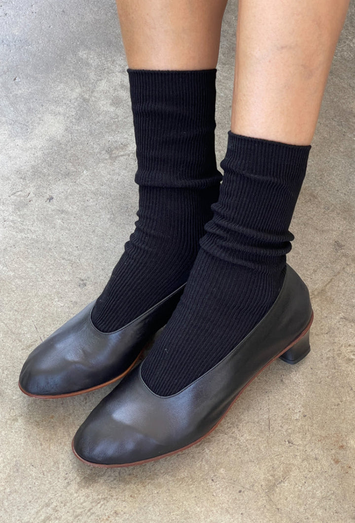 Le Bon Shoppe | Crisp Step Socks | Black