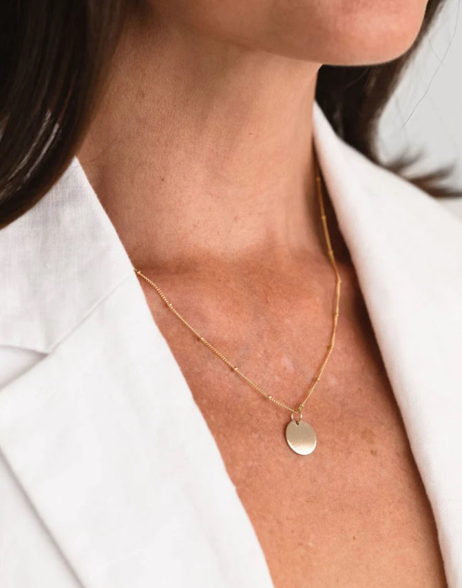 Sheena Marshall | Dylan Beaded Pendant Necklace | Gold Fill