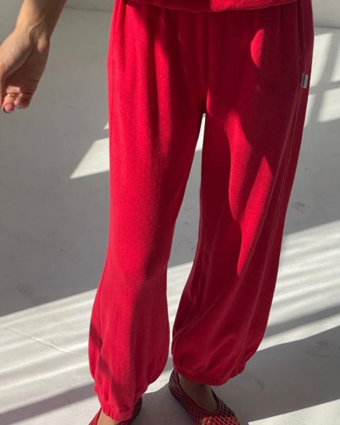 Le Bon Shoppe | Pointelle Balloon Pants | Red Apple