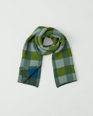 Toast | Check Brushed Scarf | Green Multi