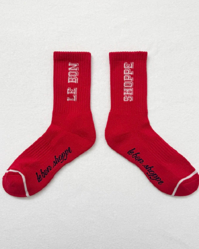 Le Bon Shoppe | Preppy Socks | Red Cream