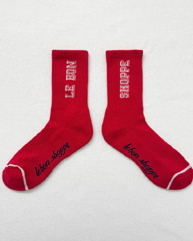 Le Bon Shoppe | Preppy Socks | Red Cream