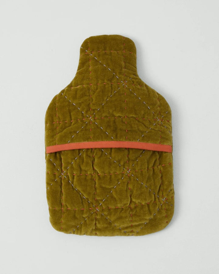 Toast | Quilted velvet hot water bottle cover | Pomelo