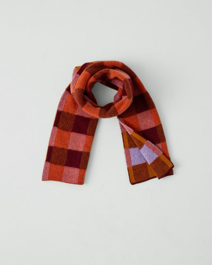 Toast | Check Brushed Scarf | Red Multi