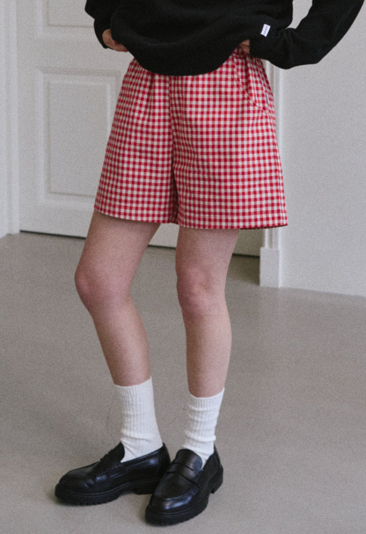 Le Bon Shoppe | City Shorts | Red Gingham